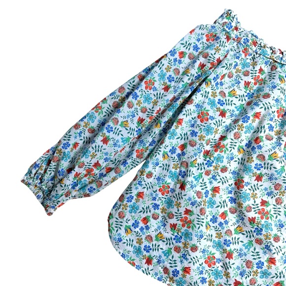 J. Crew Liberty Fabric Edenham Floral Off the Shoulder Blouse Womens 4 - Picture 7 of 8